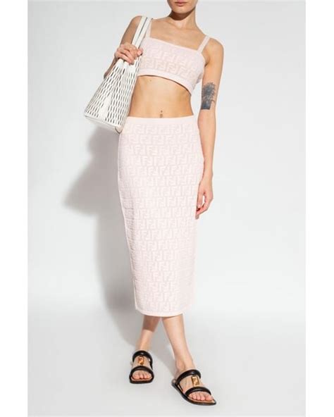 pink fendi skirt|farfetch Fendi skirt.